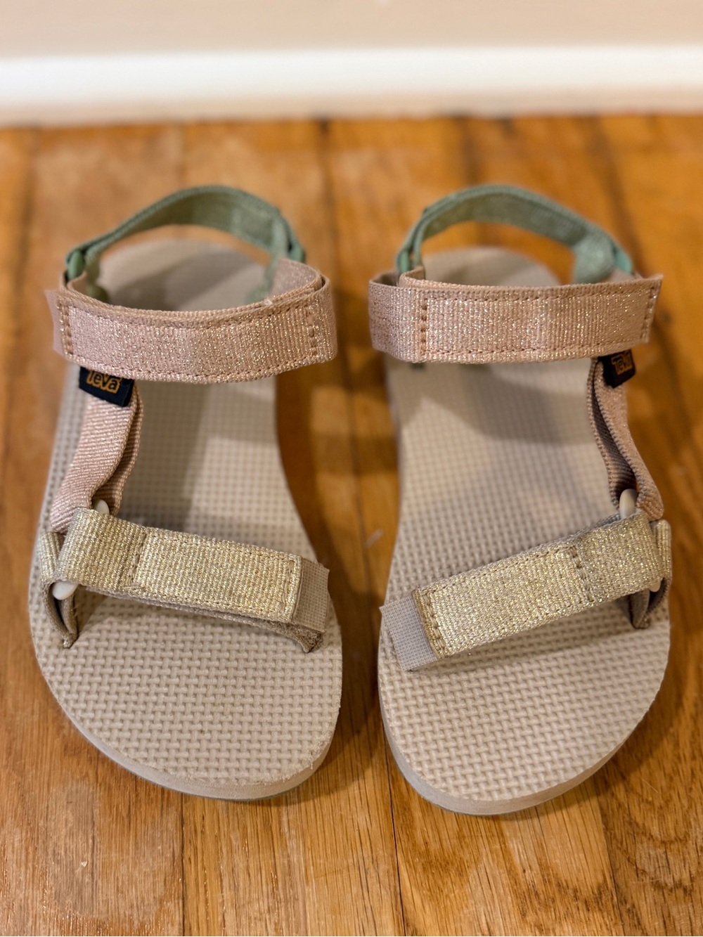 Teva Girls Glitter Strap Sandals, Size 11